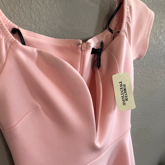 Forever 21 Pink Off Shoulder Dress - Picture 4 of 4